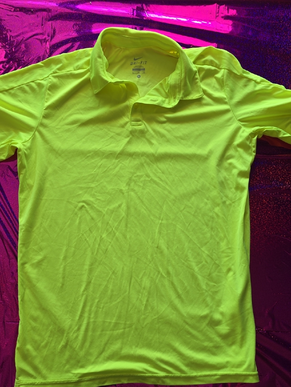 Nike Boys Neon Green Dri-FIT Polo Shirt